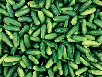 Full frame shot of green vegetables for sale in market