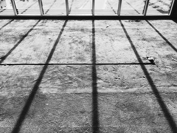 High angle view of shadow on ground