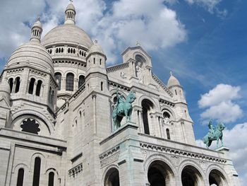 Low angle view of historical building against sky