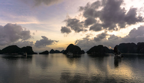 Panoramic view of sea against sky