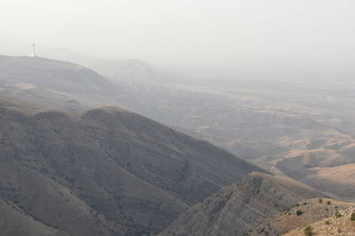 High angle view of landscape against sky