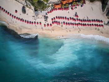 Aerial view of beach