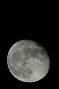 Low angle view of moon in sky