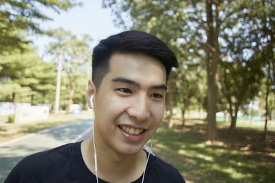 Portrait of a smiling young man