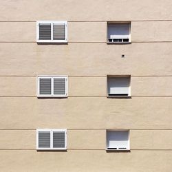 Full frame shot of building with windows
