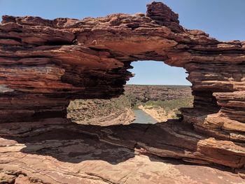 View of rock formations