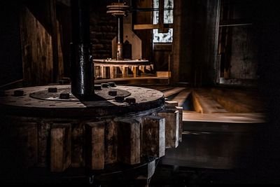 Interior of old abandoned building