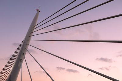 Low angle view of bridge against sky