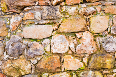 Full frame shot of stone wall