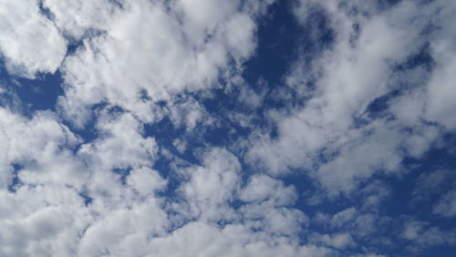 Low angle view of clouds in sky