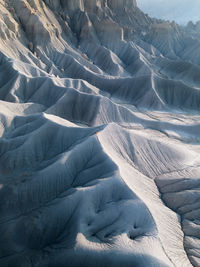 Scenic view of snow covered mountain