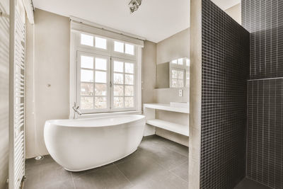 Interior of luxury bathroom