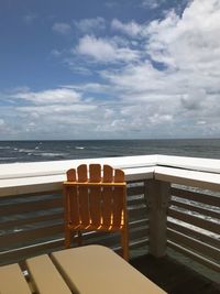 Close-up of sea against sky