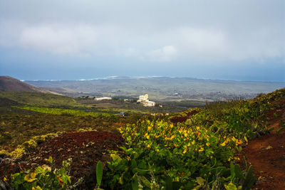Scenic view of landscape against sky