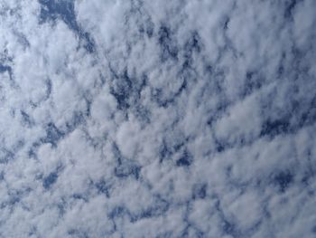 Low angle view of clouds in sky