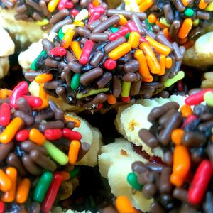 Full frame shot of multi colored candies