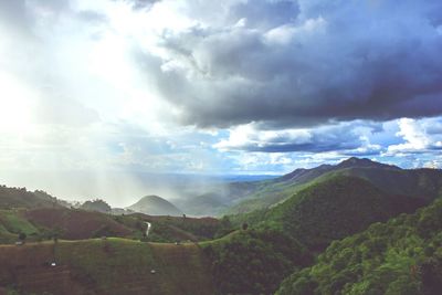 Panoramic view of landscape against sky