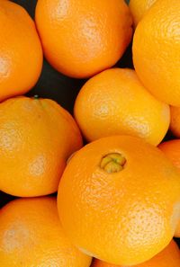 Close-up of oranges at market stall