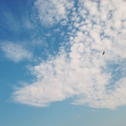 Low angle view of cloudy sky