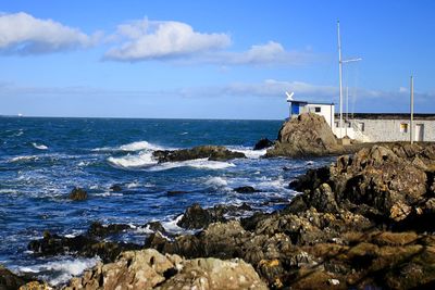 Scenic view of sea against sky