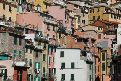 Low angle view of residential buildings