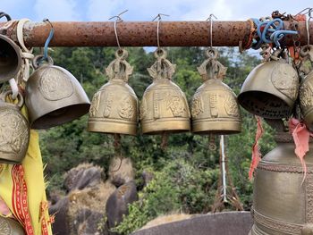 Clothes hanging in temple