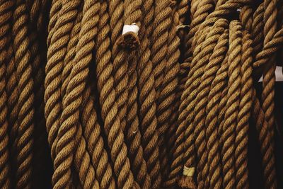 Full frame shot of ropes