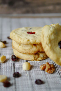 Close-up of cake on table