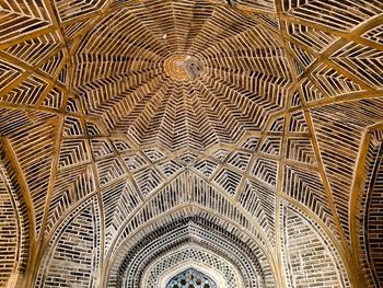 Low angle view of ceiling