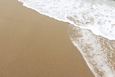 Close-up of sand on beach