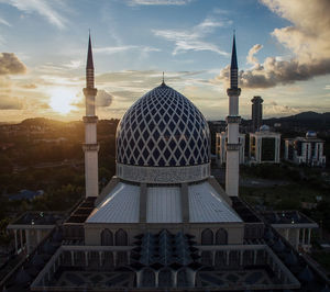 View of cathedral against cloudy sky