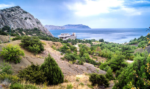 Scenic view of sea against sky