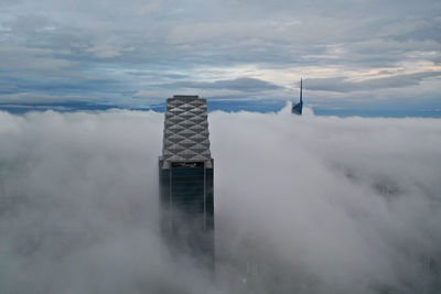 Low angle view of building against sky