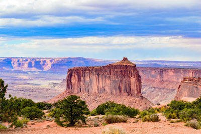 Rock formations in a desert