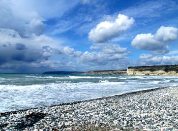 Scenic view of sea against sky