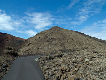 The vulcano island lanzarote