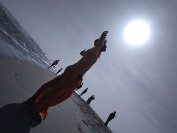 Low angle view of statue
