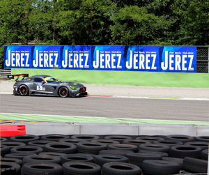 Information sign on road