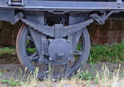 View of train at railroad track