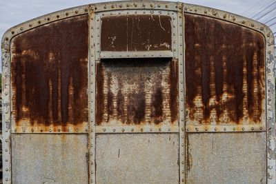 Close-up of rusty metal