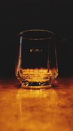 Close-up of wine glass on table