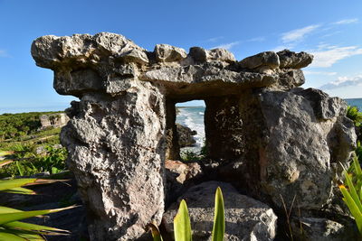 View of old ruins against sky