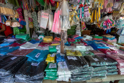 View of market stall