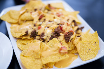 Beef nachos