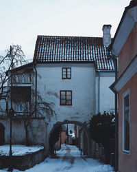 Houses in city