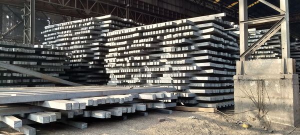Stack of building in factory