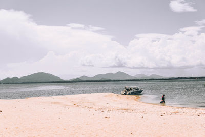 Scenic view of sea against sky