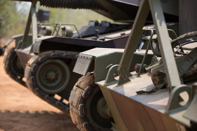 Soldiers with weapons on military combat training