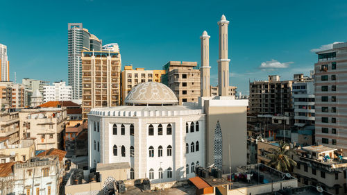 Aerial view of msulim mosque in dar es salaam