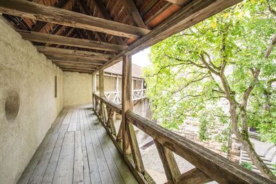 View of staircase in building